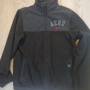 Aeropostale Black and Red Jacket Xs Y2k 2000 Fleece